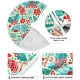 thumbnail image 2 of FMSHPON Christmas Pattern Xmas Christmas Tree Skirt Stand Mat for Holiday Party Decoration Indoor Outdoor 48 inches, 2 of 6