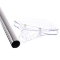 thumbnail image 3 of Unique Bargains 24' x 5' Handheld Sign Stand Sign Stands for Display Sign Holder Stand Holder Metal Fan-Shaped, Silver, 3 of 5