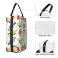 thumbnail image 5 of Uemuo Orange Green Avocado Pattern Portable Toiletry Bags with Handle, Waterproof travel Make up Bags for Women, Large Capacity Travel Cosmetic Bags, 5 of 9