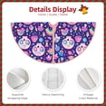 thumbnail image 3 of Bingfone Christmas Tree Skirt Mat Christmas Decoration Interior 30" -Skull mushroom rainbow, 3 of 6