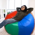 thumbnail image 3 of Pelota de playa inflable gigante Glimin, 180 cm, color arcoíris, 3 of 4
