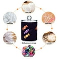 thumbnail image 6 of Yayeee 4 Pack Qtip Holder Bathroom Cotton Swab Canister with Lid Clear Dispenser Set, Cartoon Candy, 6 of 6