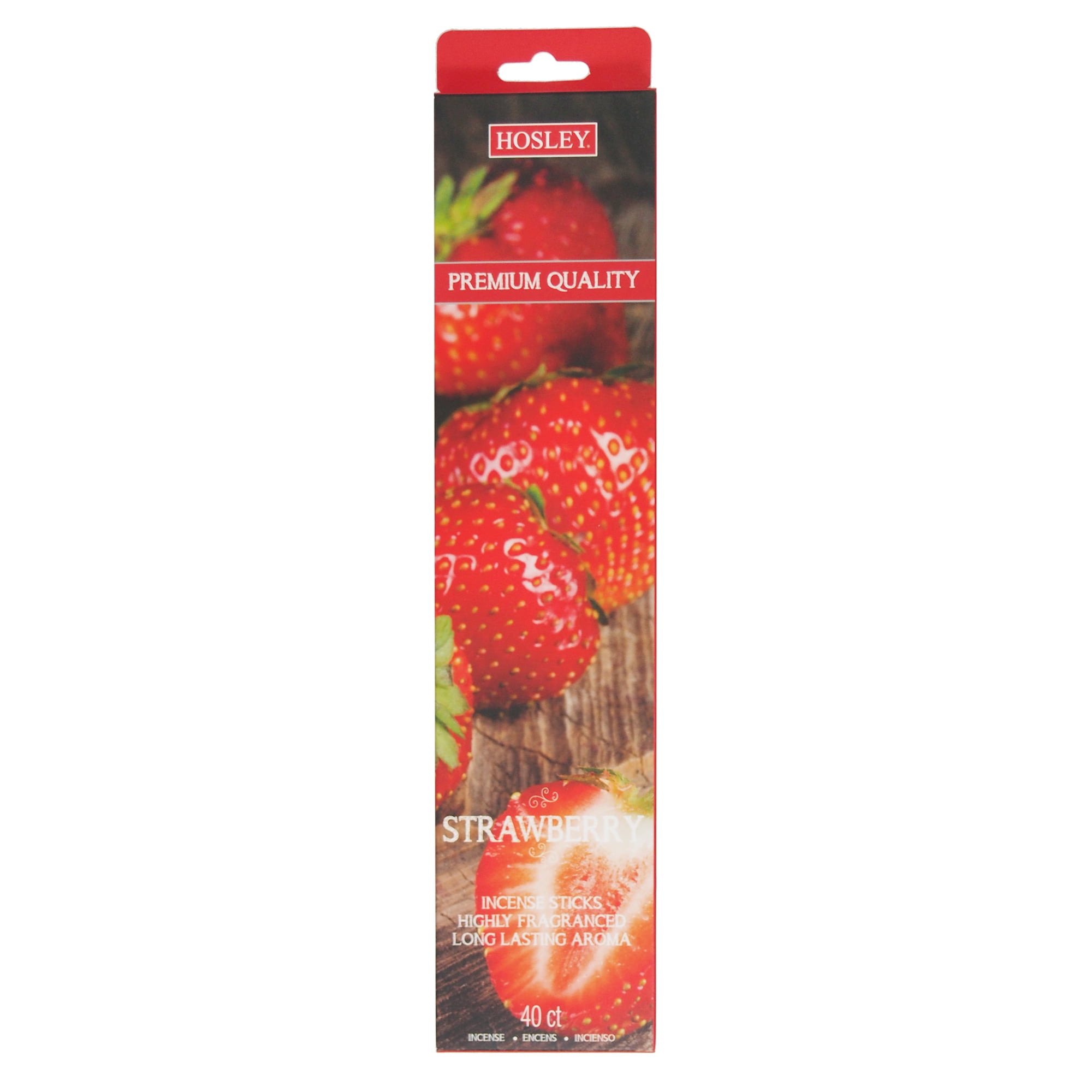 Hosley 40 pc. Highly Fragrance Strawberry Incense Sticks