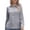 Gray, variant on Vivianyo HD Women's Fall Pluse Size Solid Tailored Button Down Shirt, Lapel Collar Long Sleeve Formal Woven Office Blouse for Women for Work, Women's Beige, Sizes S-5XL