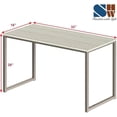 thumbnail image 4 of Bureau d'Ordinateur de Bureau à Domicile de 40 Pouces Noir, Poste de Travail Moderne en Bois avec Hauteur Réglable de 50 cm et Grand Espace de Rangement, 4 of 4