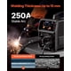 thumbnail image 3 of Soldador VEVOR Pro MIG 250A Pulse 5 en 1 110 V/220 V de doble voltaje, 3 of 9