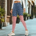 thumbnail image 4 of Renewold American Flag Leggings with Pockets for Women Athletic Tights Compression Leggings High Waisted Butt Lifting Printed Pants Comfy Womens Yoga Leggings, S, 4 of 8