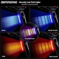 thumbnail image 3 of DON PEREGRINO B2 Bike Tail Light 110 Lumens High Brightness Red/Blue, Rear Bike Light USB-C Rechargeable with 5 Modes Bicycle Rear Light for Night Riding, 3 of 6