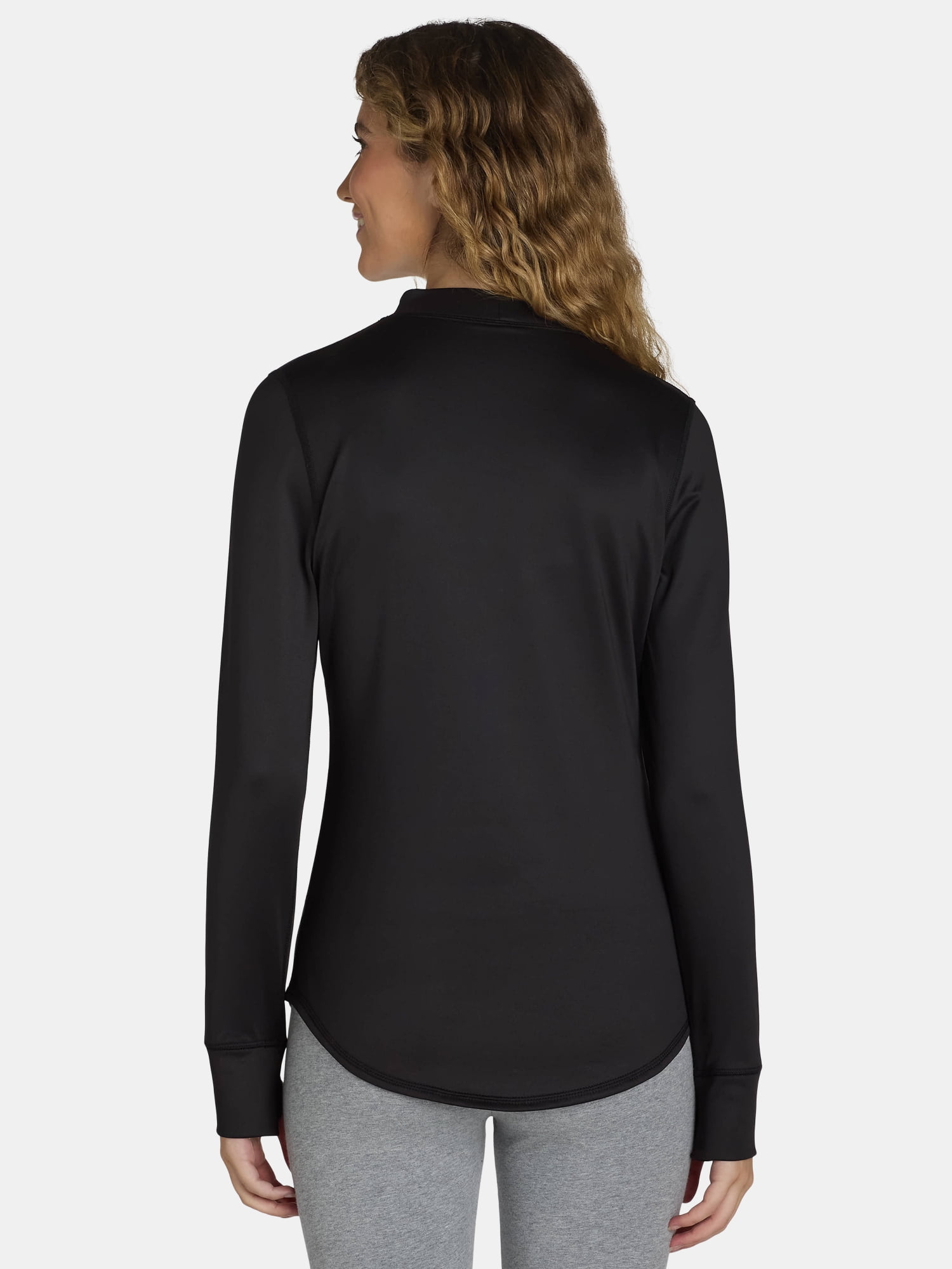 ClimateRight by Cuddl Duds Women's Thermal Guard Base Layer Mock Neck Top, Sizes XS to 4X