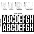 thumbnail image 2 of 400 Pcs 24 Sheets Large Letter Stickers 2.5 Inches White Alphabet Number Self Adhesive Sticker for Bulletin Board, Classrooms, Mailbox, Scrapbooking, Poster Board, Wall Vinyl Stick On, 2 of 8