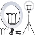 thumbnail image 6 of SHZOND 18" LED Ring Light Kit with Stand 85W LED Ring Dimmable 6000K for Camera Photography, YouTube Videos, Makeup, 6 of 12