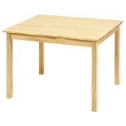 Gymax Kids 5 Piece Table Chair Set Pine Wood Children Play Room Furniture Natural