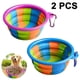 thumbnail image 1 of Cuencos plegables para perros, paquete de 2 portátiles con mosquetón para mascotas, 1 of 5