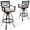 Canvas Antique Beige, variant on Crestlive Aluminum Outdoor Swivel Bar Stools with Sunbrella Cushions, Set of 2, Canvas Antique Beige