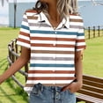 thumbnail image 6 of Women's Printed Button Down Shirts Short Sleeve Lapel Collar Top 2026 Summer Tops for Women Casual Loose Fit Clothing Pocket Tees Outfits Blouse, 6 of 6