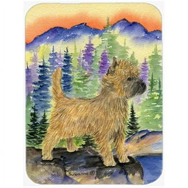 Carolines Treasures  Cairn Terrier Glass Cutting Board - Large