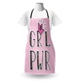 thumbnail image 3 of Girl Slogan Apron, Girl Power Text in Ornamental Font Stripes Zigzags Polka Dots Backdrop Gender, Unisex Kitchen Bib with Adjustable Neck for Cooking Gardening, Adult Size, Multicolor, by Ambesonne, 3 of 4