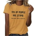 thumbnail image 2 of mfyjkho Tops Para Mujer, Blusa De Manga Corta Para Mujer Con Estampado De Letras Divertidas Para El Trabajo En Verano Tops De Gimnasio Para Mujer Xl, 2 of 8
