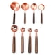 thumbnail image 1 of Utensilios de cocina Yuarrent Juego de 8 piezas Cucharas Medidoras Multifuncionales Dorado Acero Inoxidable Madera, 1 of 6