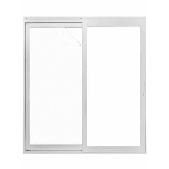 Pure White Window Privacy Film, Simple Solid Color Static Cling UV Sun Blocking Tint Film Heat Control Windows Films for Bedroom Bathroom, Window Stickers 17.7"x39.3"