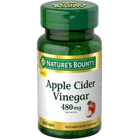 Nature's Bounty Apple Cider Vinegar, 480 mg, 200