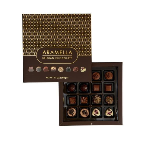 Aramella Belgian Chocolate Brown Box (16 Pieces / 7.1 oz / 202g)