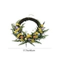 thumbnail image 6 of BZPIZ Flash Deals Wreaths for Front Door Blooming Artificial Flowers Front Door Wreath, Spring Summer Wreath Outdoor Floral Door Decor for Home Wall Wedding Farmhouse, 6 of 6