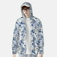 thumbnail image 2 of Fotbe Blue Paisley Chaqueta con Protección Solar UPF 50+ para Hombre y Mujer, Camisa con Capucha y Bolsillos-Large, 2 of 7