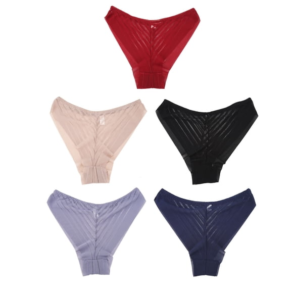 Conjunto De Ropa Interior Para Mujer, Ropa Interior Sin Costuras De Algodón De Tiro Medio Para Mujer Para La Vida Diaria