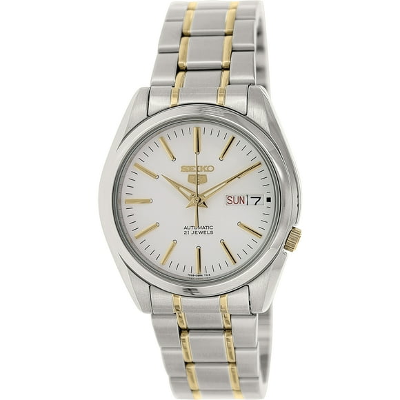 Seiko Men's SNKL47K White Stainless-Steel Automatic Fashion Watch