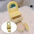 thumbnail image 2 of Chic Jewelry Storage Case for Girls Women Rings Necklace double layer portable Desk Cream Yellow, 2 of 8
