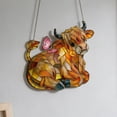thumbnail image 4 of Cow Butterfly Stained Acrylic Style Window Hanging Farm Ornament For Home Window Garden Farm Decor Gift For Cow Lovers, 4 of 6