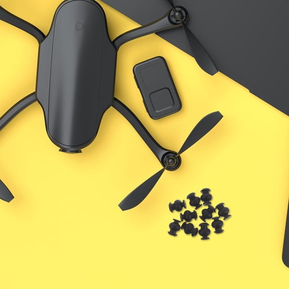 NICEXMAS 10Pcs Shock Absorbing Balls for Drone Accessories Black Anti Slip Vibration Dampers