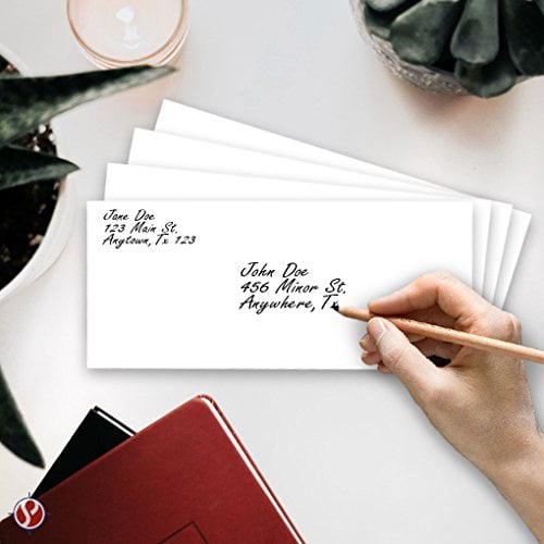 50 4 3//4 X 11 inches #12 Peel /& Seal White Regular Mailing Envelopes24lb
