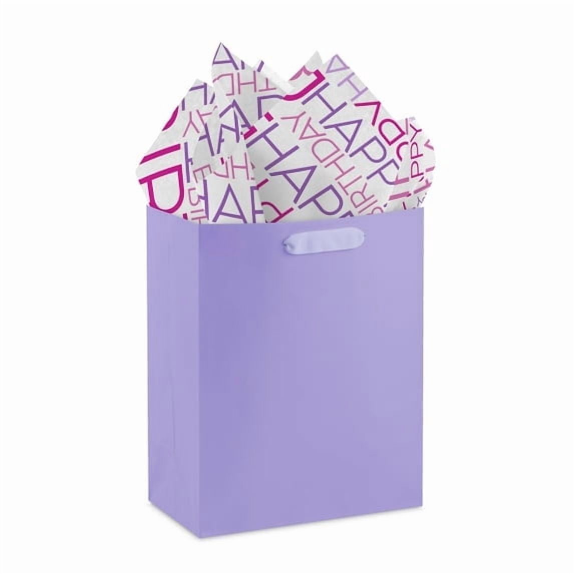 Hallmark Birthday Tissue Paper (Pink and Purple Lettering) 6 sheets