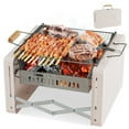 thumbnail image 1 of Patiojoy Portable Charcoal Grill Folding BBQ Grill with Dishwasher-safe Grill Grids Foldable Body & Charcoal Box, 1 of 9