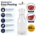 thumbnail image 4 of Impresserve 50 oz Plastic Beverage Carafe with Red Flip Tab Lid, 4 of 8