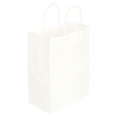White Kraft Paper Bags, 8"x4.75"x10.25", 50ct