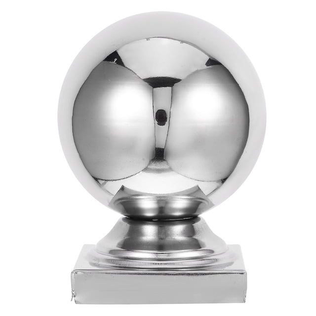 FENGGUIQU Protector De Postes Para Vallas Con Bola Decorativa De Inoxidable Para Jardín Y Barandillas