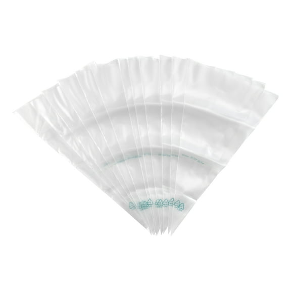 Disposable Plastic Decorating Bags, Clear, 12 inch, 12 Count, by Way To Celebrate