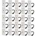 thumbnail image 1 of Buyer's Point HDMI Wall Plate [UL Listed] 6-Inch Pigtail Built-in Flexible Hi-Speed HDMI Cable with Ethernet 2-Piece Decora Single Outlet Port Insert Perfect for Home Theater Systems Pack of 25 White, 1 of 6