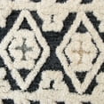 thumbnail image 6 of Ox Bay Talia 6' Round Ivory/Blue Diamond Striped Wool Indoor Area Rug, 6 of 9