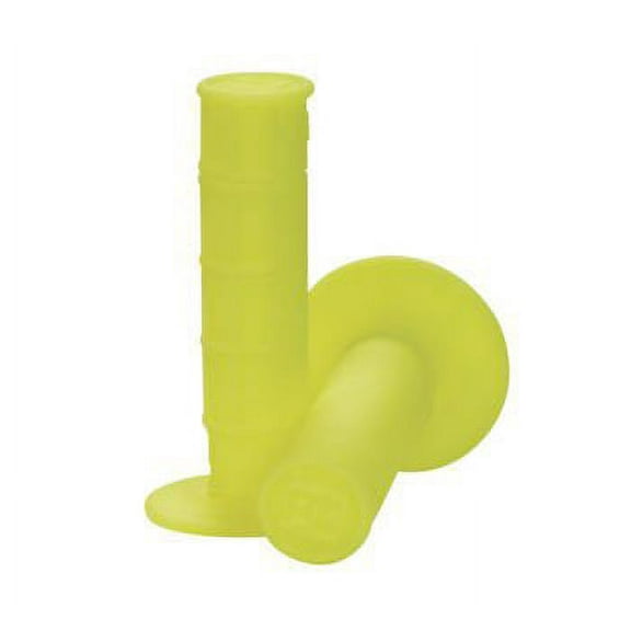 ProTaper Neon Yellow Single-Density MX Grips 1/2 Waffle Pair Custom Kraton Rubber Compound 024039