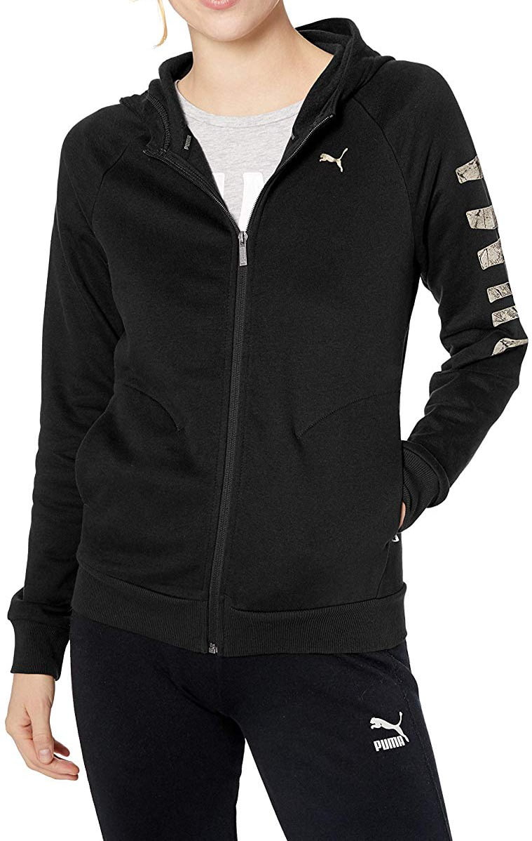 Puma Coats & Jackets - Womens Jacket Full-Zip Hooded Graphic Print Logo ...