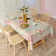 thumbnail image 3 of Pioneer Flower Floral Print Pattern Rectangle Tablecloth 60"x120", Waterproof Polyester Table Cloth, Wipeable Spillproof for Dining Camping Indoor Outdoor, 3 of 6