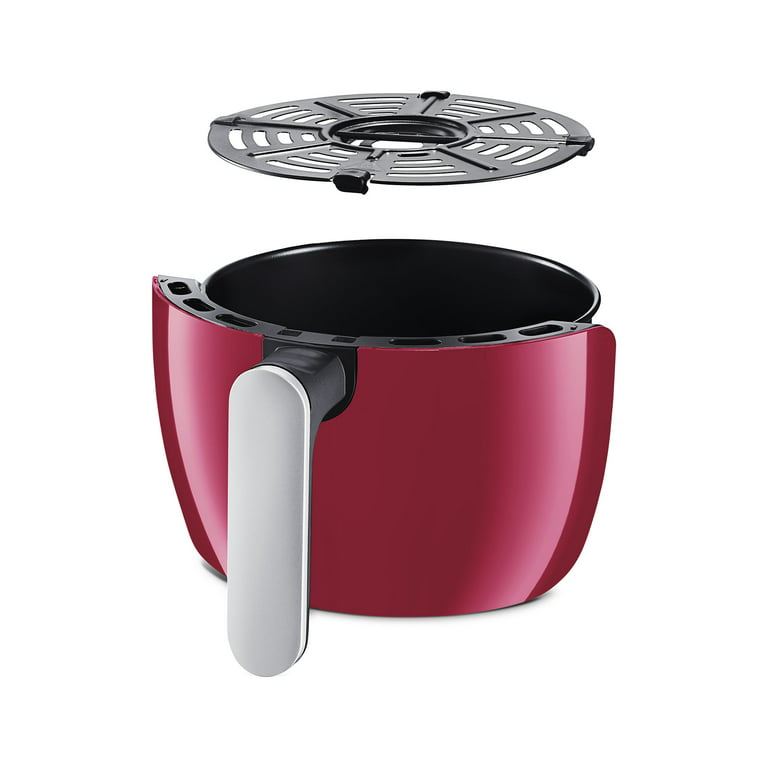 Gourmia 2.2 Qt Air Fryer with Dishwasher Safe Basket, Red GAF236, 12.59 H,  New 