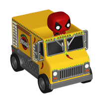 Funko Bitty POP! Ride: Marvel- Deadpool's Chimichanga Truck, Collectible Vinyl Figure