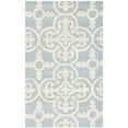 thumbnail image 1 of Safavieh Cambridge Collection CAM133A Handmade Moroccan Geometric Light Blue and Ivory Premium Wool Area Rug (9' x 12'), 1 of 3