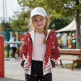 thumbnail image 4 of FKELYI Red Christmas Tree Snowflake Print Boys Girls Hoodies with Full Zipper Cosy Sweatshirt Jacket with Pockets Kids Fleece Hooded Top Streetwear for School Home, S, 4 of 6