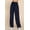 Blue, variant on Saronite Solid Elastic Waisted Tencel 2 Sides Pockets Full Length Pants, Mauve (Women's)
